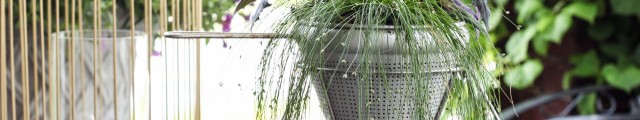Food Mill Planter via Inspired by Charm