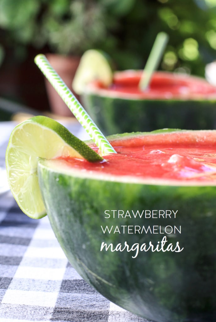 Strawberry Watermelon Margarita Recipe from Inspired by Charm